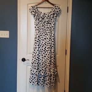 NWT Black & White  Maxi Dress